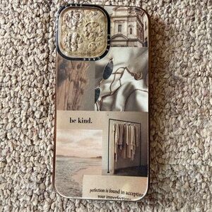 Brown Beige Academia Aesthetic Collage iPhone 13 Pro Max Case